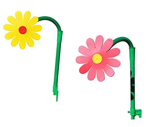 4U-Onlinehandel Spritzblume Rasensprinkler mit Erdspieß Rasensprenger Tanzende Blume Bewässerung