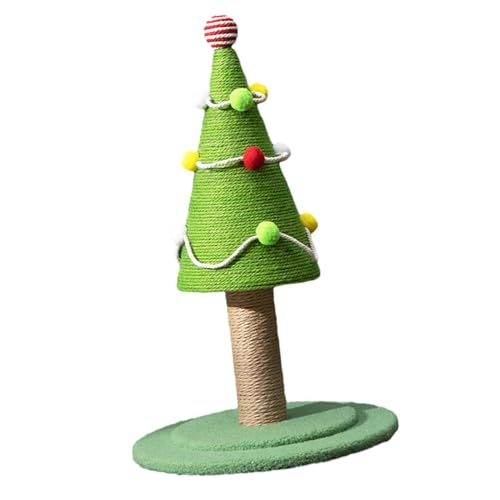 LOVIVER Katzenbaum-Kratzbaum Katzen-Kratzbaum Weihnachts-Kätzchenbaum Kätzchen-Miezekatze-Sisal-Kratzbaum für draußen Kätzchen große Katze M