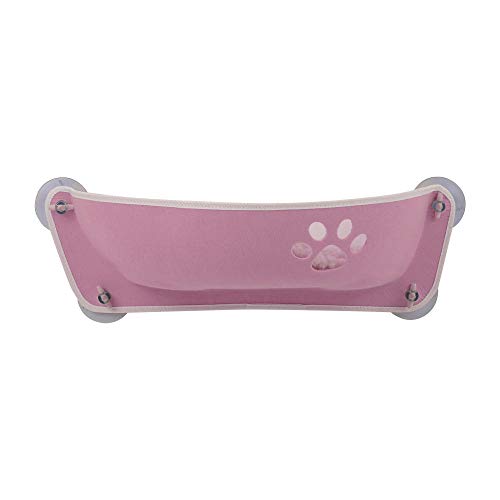 Doumadup Fensterplätze Für Katzen Katze Hängematte Window Lounger Saugnäpfe Für Katze Bett Fenster Barsch Mount Pod Rest House Soft Komfortable Frettchen Käfig Pink 65X20Cm