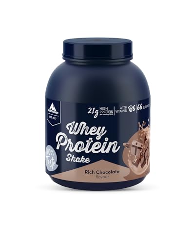 Multipower Whey Protein Shake Pulver 2 kg Protein Pulver mit Schokoladen-Geschmack und Vitamin B6 ideal zur Regeneration des KÃ¶rpers nach dem Sport