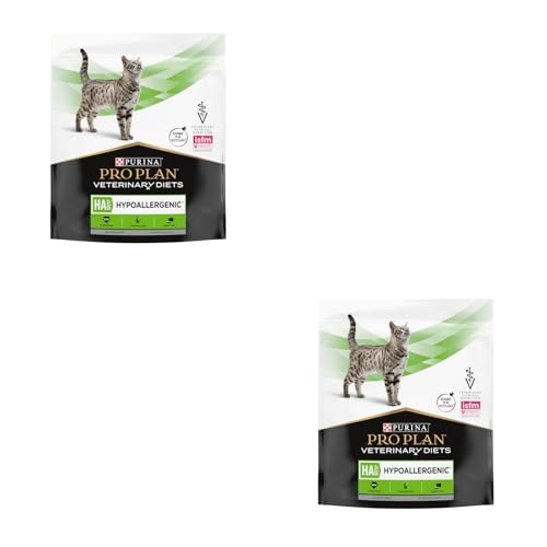 PURINA PRO PLAN Veterinary Diets HA Hypoallergenic Doppelpack 2 x 325 g Diät-Alleinfuttermittel für Kitten und ausgewachsene Katzen Zur Minderung von Nährstoffintoleranzen