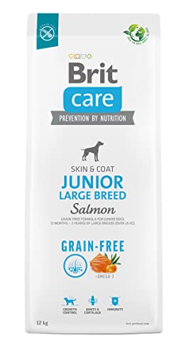 Brit Dry food for young dog 3 months - 2 years large breeds over 25 kg Care Dog Grain-Free Junior Large salmon 12kg