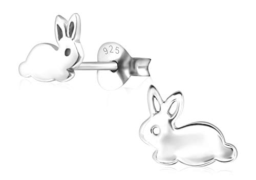 Laimons Kids Ohrringe Kinderschmuck Hase HÃ¤schen Kaninchen 7mm glanz aus
