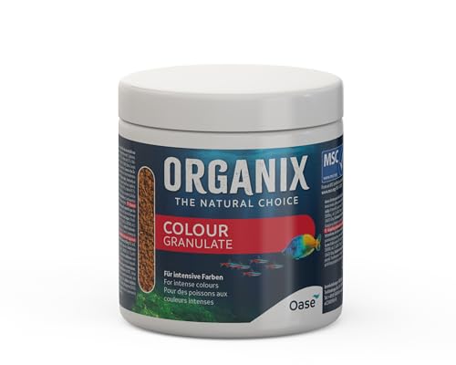 OASE ORGANIX Colour Granulate 250 ml - Fischfutter in Granulatform Aquarienfutter für Intensive Farbenpracht