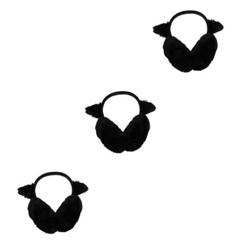 SOIMISS 3 Stk Ohrenschützer Mit Katzenohren Katzenohr Winter Flauschige Ohrenwärmer Warme Dicke Ohrenschützer Weihnachtliche Ohrenwärmer Multifunktion Kind Mode Künstliche Wolle Ohrring