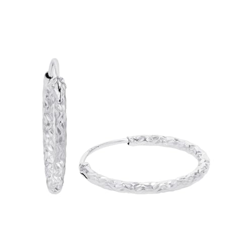 Amor Creolen 925 Sterling Silber Damen Ohrschmuck 1 7 cm Silber Kommt in Schmuck Geschenk Box 9098316