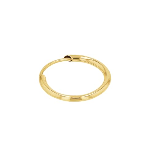 Amor Single Creole Unisex Damen Herren Ohrschmuck 1 2 cm Gold Kommt in Schmuck Geschenk Box 2021579