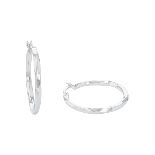 Amor Creolen 925 Sterling Silber Damen Ohrschmuck 2 5 cm Silber Kommt in Schmuck Geschenk Box 9966318