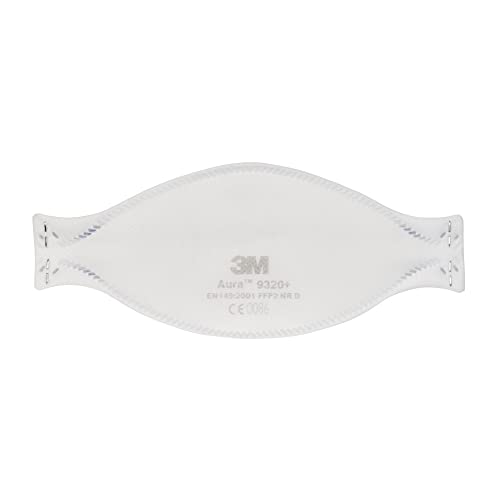 3M Aura 9320 Komfortable Partikelschutzmaske mit optimaler Gesichtsanpassung Einwegmaske mit Schutzstufe   einzeln verpackt Stück