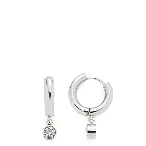  Diamante Ohrringe aus 1 Paar silberfarbene mit Glaskristall AnhÃ¤nger mittelgroÃŸe Klapp Damenschmuck 022150
