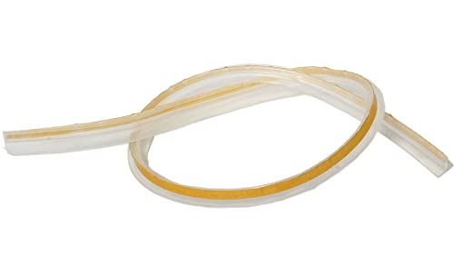 Silikonprofil Glasbodenplatte selbstklebend Länge 460 cm