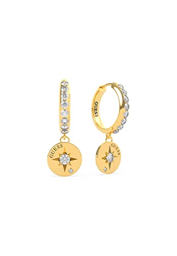  Damen Compass Coin Edelstahl Swarovski Kristall One Size Gold 32014010