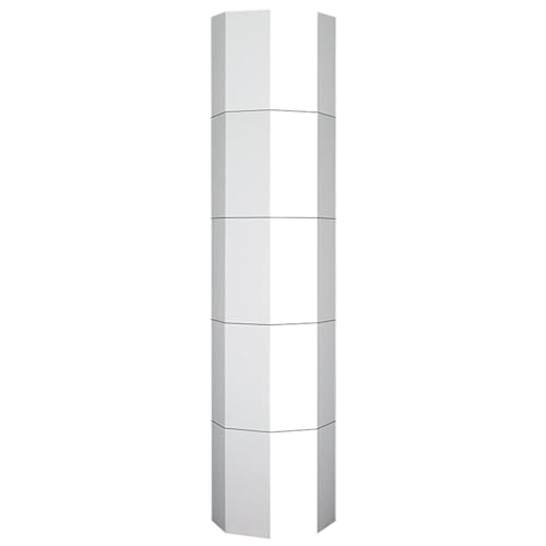 Lazy Susan 360 drehbarer runder achteckiger drehbarer Schuhregal Turm Schrank freistehend Metall drehbarer Schuhständer vertikales Schuhregal für den Eingang platzsparend Größe Weiß Farbe