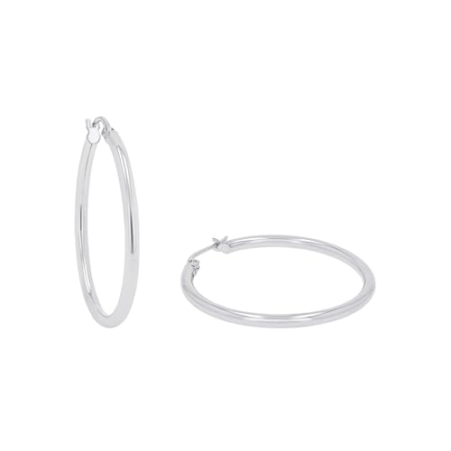 s.Oliver Creolen 925 Sterling Silber Damen Ohrschmuck 3 cm Silber Kommt in Schmuck Geschenk Box 2038988