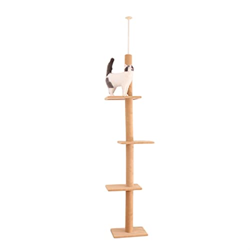 YDDM Luxus Pet Cat Tree House Eigentumswohnung Möbel mehrschichtiger Leiterspielzeug Kratzerpfosten for Katzenklettern Jumpingoy Color AMT0038KK Size