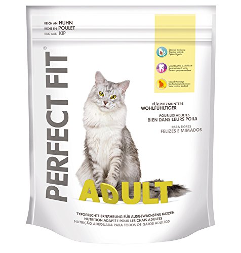 Perfect Fit Adult Katzenfutter reich an Huhn 5 Packungen 5 x 750 g