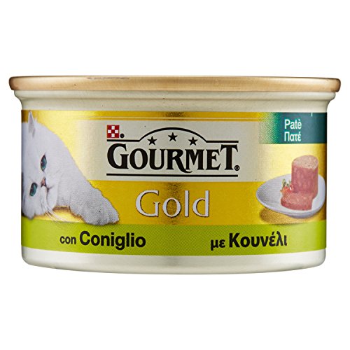 Purina Gourmet Gold-Pat Nassfutter Katze mit Kaninchen 24 Dosen 85 g