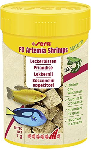 sera FD Artemia Shrimps Nature 100 ml   Der Leckerbissen ein gesundes Wachstum   Fischfutter fürs Aquarium mit sehr hoher Verwertbarkeit somit weniger Algen