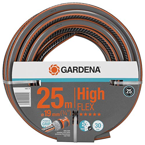 Gardena Comfort HighFLEX Schlauch 19 mm 3 4 Zoll 25 m Gartenschlauch mit Power-Grip-Profil 30 bar Berstdruck formstabil UV-beständig 18083-20
