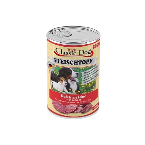 Classic Dog Adult Fleischtopf Pur Reich an Rind 6X 400g