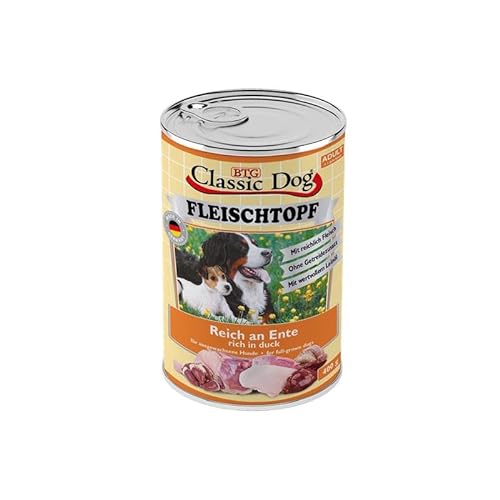 Classic Dog Adult Fleischtopf Pur Reich an Ente 6X 400g