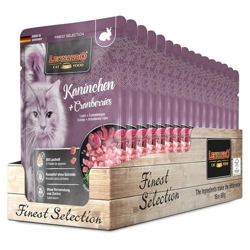  16x85g Kaninchen Cranberries für Feuchtfutter Einzelportionsbeutel