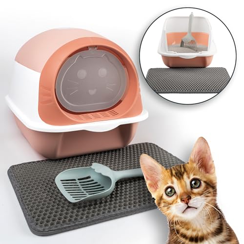 LINUMA Pink Schaufel Streumatte geschlossen offen litter box ohne Klo toilet litter box Zubehör klein