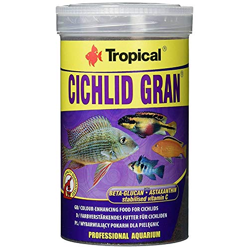 Tropical Cichlid Gran   farbverstärkendes Granulatfutter mit Beta Glucan 1er Pack 1 x 1 l