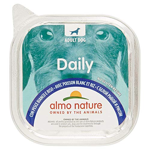 almo nature Hundefutter nass PFC Daily mit Weissfisch und Reis 300g 9er Pack