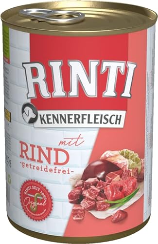 Rinti Hundenassfutter Kennerfleisch mit Rind 6x400g