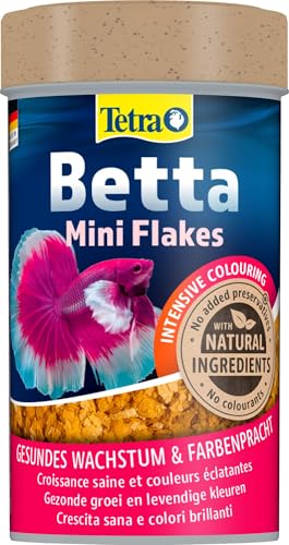 Tetra Betta Flakes - Fischfutter in Flockenform speziell entwickelt für Kampffische und andere Labyrinthfische 100 ml Dose