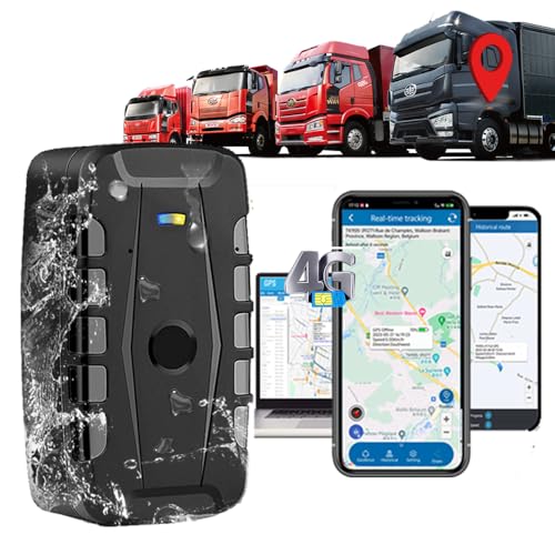 4G LTE GPS Tracker Auto Ohne ABO 20000mAh 150 Tage Standby GPS Tracker für Auto LKWs IP67 wasserdicht Echtzeit-Tracking Ortungsgerät mit Magneten Installation Kostenlose App TK918