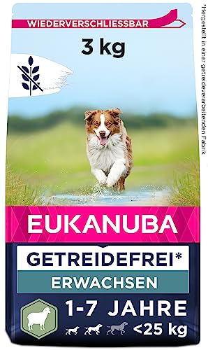 Eukanuba Hundefutter getreidefrei mit Lamm fÃ¼r kleine und mittelgroÃŸe Rassen - Trockenfutter fÃ¼r ausgewachsene Hunde 3 kg