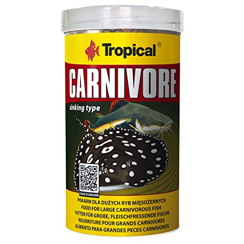 Tropical Carnivore - Futter für große fleischfressende Fische Rochen Raubwelse 1er Pack 1 x 500 ml