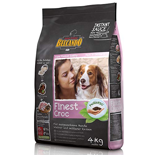 Belcando Finest Croc 4 kg Hundefutter Trockenfutter für kleine mittlere Hunde Alleinfuttermittel für ausgewachsene Hunde ab 1 Jahr
