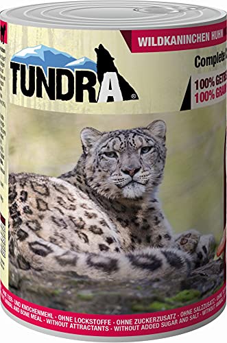 Tundra Katzenfutter Wildkaninchen Huhn Nassfutter - Getreidefrei 6 x 400 g