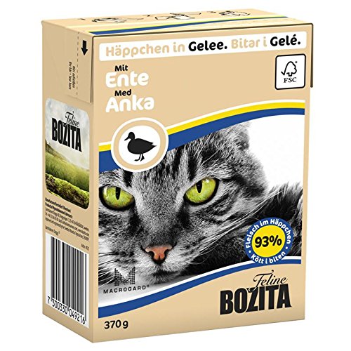 Bozita Feline Häppchen in Gelee mit Ente 16 x 370 g