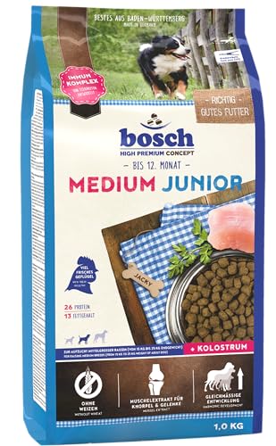 bosch HPC Medium Junior Hundetrockenfutter zur Aufzucht mittelgroßer Rassen 1 x 3 kg