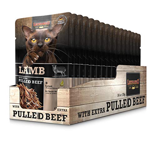  Frischebeutel 16x70g Lamb Fleischstreifen Pulled Beef