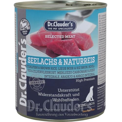 Dr. Clauders Dog Dose Selected Meat Seelachs Reis 800g Menge 6 je Bestelleinheit