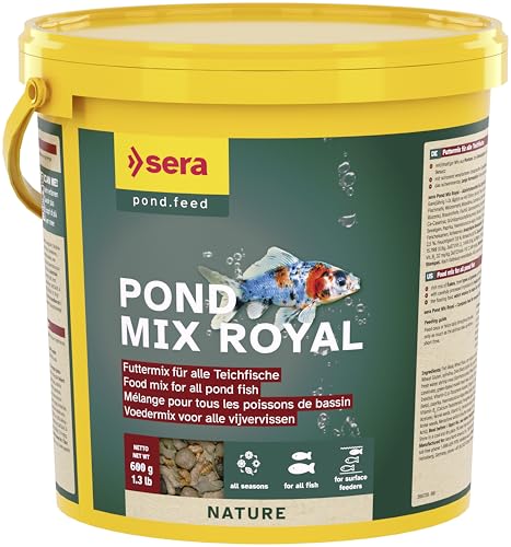 sera 07102 pond royal 3 8 Ltr.   Futtermischung aus Flocken und 7% Gammarus Leckerbissen für alle BZW.