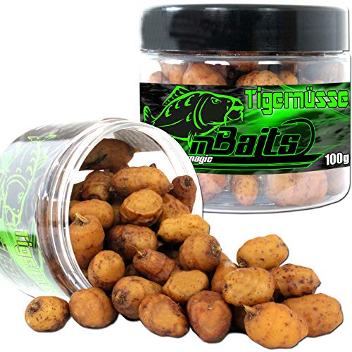 Angel Berger Baits Tigernüsse Verschiedene Sorten Tigernuts Tigernuss Hakenköder 100g Natur