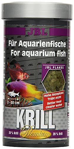 JBL Krill 40582 Premium Alleinfutter für alle Aquarienfische Flocken 250 ml