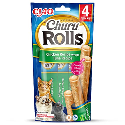 Churu Cat Snack Rolls Huhn mit Thunfisch 4x10g