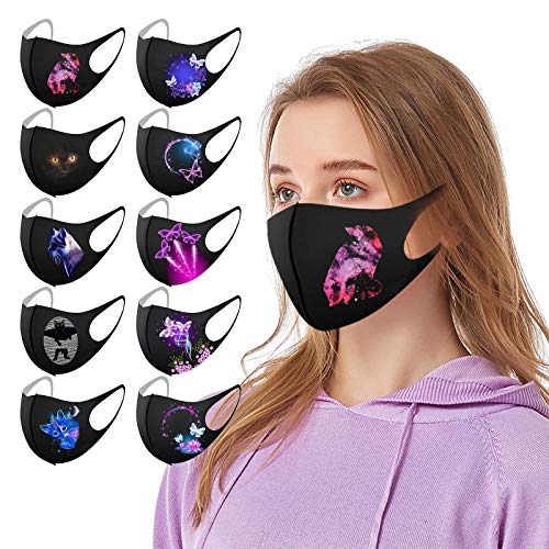 10pcs Masken Schutzmasken 3D Schmetterling Gesichtsmasken Staubmaske Schlauchtuch C