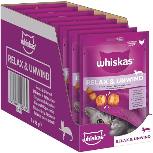  Relax Unwind Katzensnacks im Portionsbeutel für 8x45g