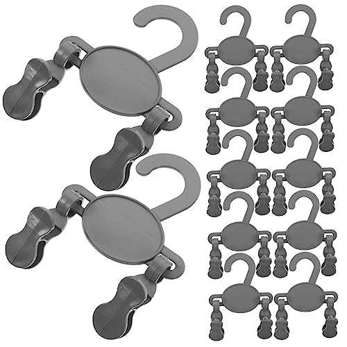 CRILSTYLEO 10St Schuhclip für Kinder Clips für Babybügel Babyschuhregal klein Hut Kinder schuhregal kinderschuhregal Schuhregal zum Aufhängen Stiefelhalter für den Kleiderschrank Plastik Grey