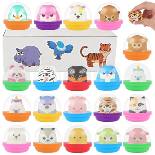 Anboor 20 Stück Squishies Spielzeug Fidget Spielzeug Packung Tier langsam aufsteigendes Spielzeug Kawaii Druckspielzeug für Jungen Mädchen Geburtstagsgeschenke Stressabbau-Spielzeug für Kinder