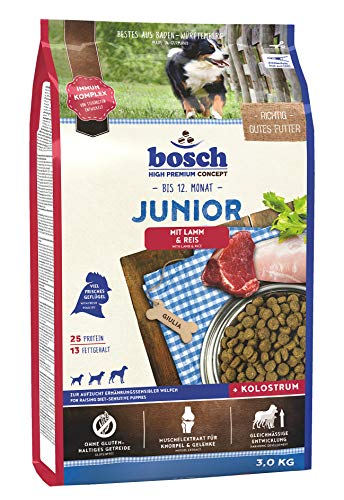 Spende - Bosch HPC Junior mit Lamm Reis Hundetrockenfutter zur Aufzucht Ernährungssensibler Welpen 3 kg