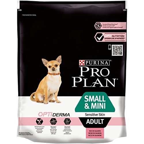 Purina Pro Plan Small Mini Trockenfutter für ausgewachsene Hunde mit Optiderma Lachsgeschmack 700 g